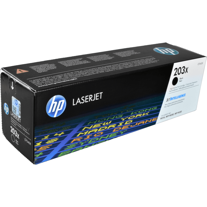 HP 203X Schwarz // Original LaserJet Tonerkartusche mit hoher Reichweite –  Toner CF540X