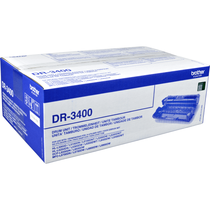 Brother DR-3400 Trommel Schwarz Original Trommeleinheit DR3400 50000 Seiten