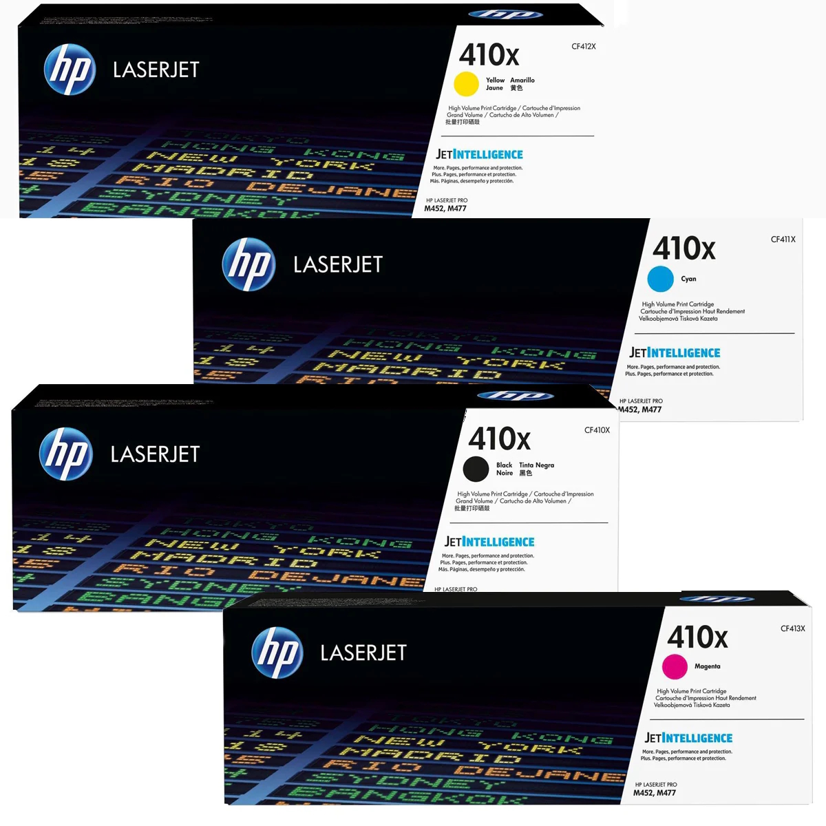 CF410X // 410X / Multipack Schwarz, Cyan, Magenta, Gelb / 6500 S.